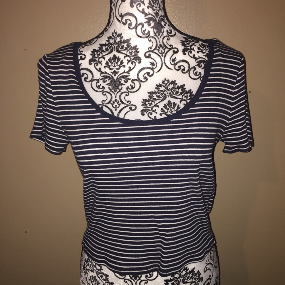 Forever 21 Striped Cropped Top
